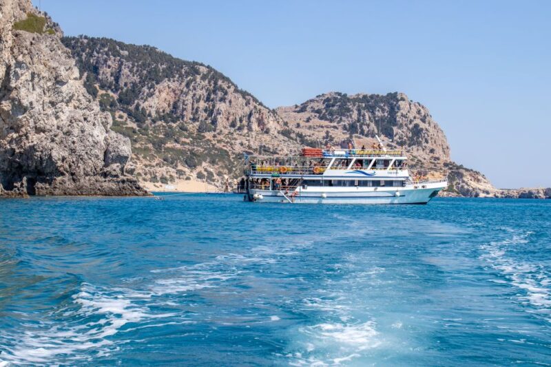 Rhodes: Full Day East Coast Bay to Bay Boat Trip With Lunch - Transportation and Pickup Locations
