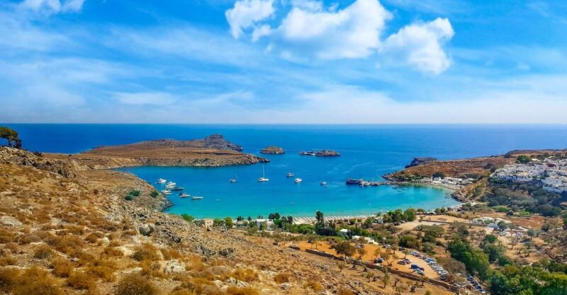 Rhodes: Grand Circle Churches, Castle, & Beach Private Tour - Historic Italian Hotel in the Forest