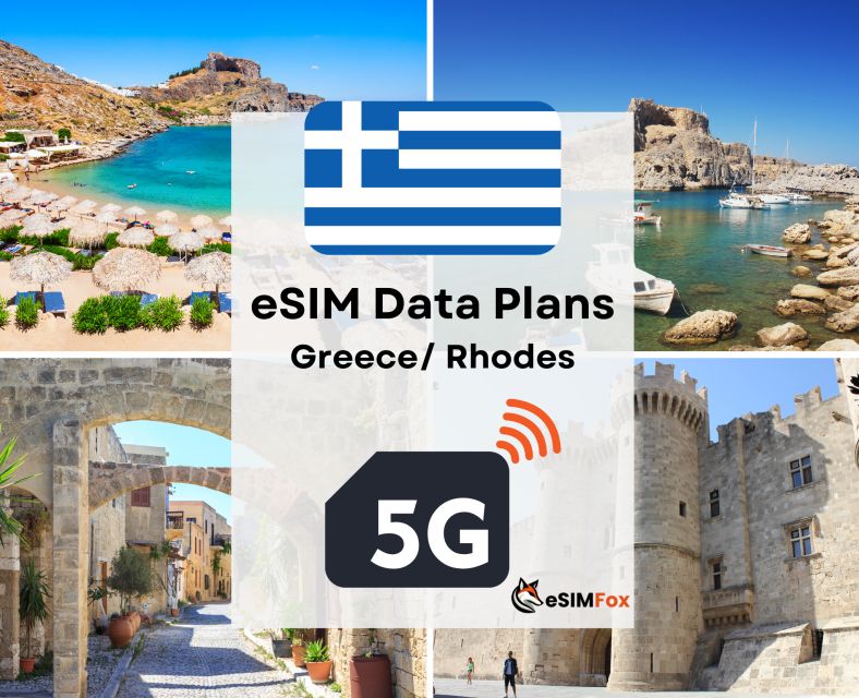 Rhodes: Greece/ Europe Esim Internet Data Plan High-Speed - Activation Instructions