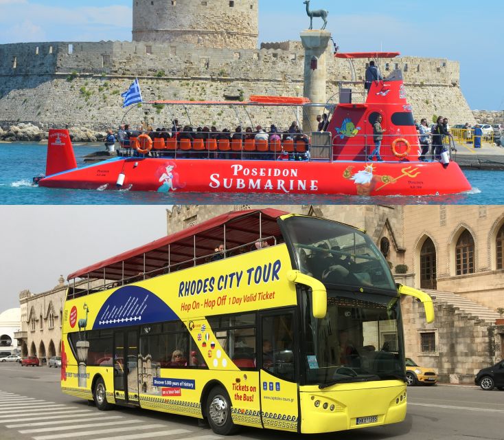 Rhodes: Hop-on Hop-off Bus and Submarine Tour - Submarine Tour Experience
