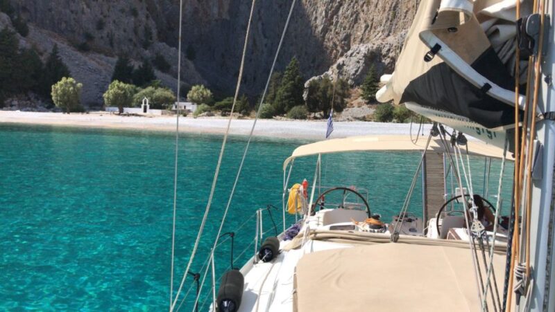 Rhodes: Kallithea & Antony Quinn Bay Private Sailing Cruise - Swim in Anthony Quinn Bay