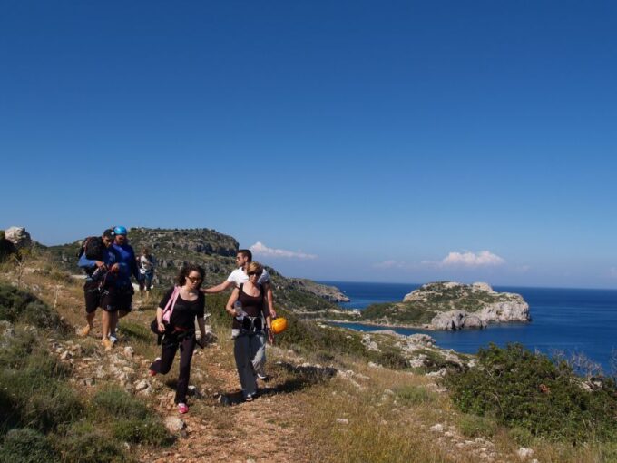 Rhodes: Ladiko Bay Rock Climbing and Rappelling Experience - Included Snacks and Refreshments
