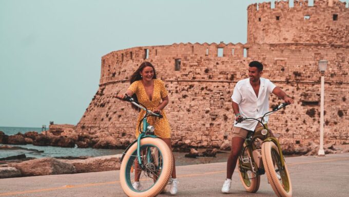 Rhodes: Retro Ebike Highlights Tour W/ Personal Photographer - Exploring Rhodes Old Town