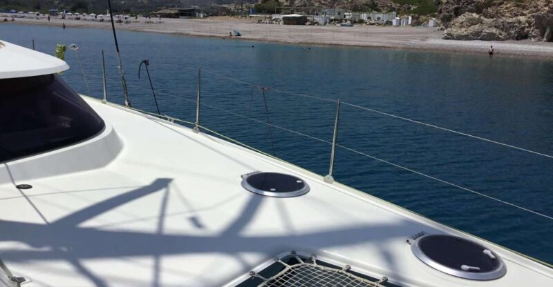 Rhodes: Sailing Catamaran Day Cruise With Food and Drinks - Duration and Group Size