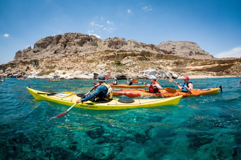 Rhodes: Sea Kayak Adventure to the Red Sand Beach - Visiting the Red Sand Beach