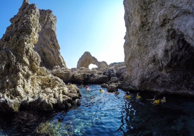 Rhodes: Stand-Up Paddle and Snorkel Adventure - Snorkeling in a Secret Cave