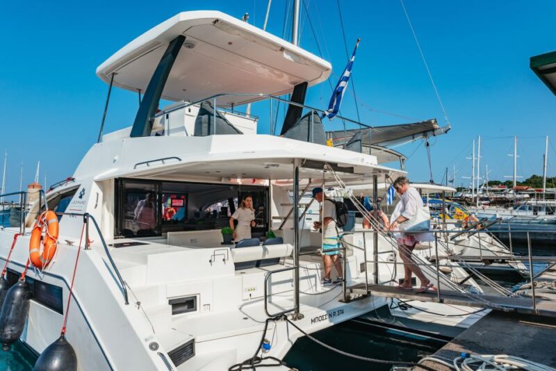 Rhodes: Sunset Catamaran Cruise With Dinner Buffet & Drinks - Itinerary and Duration