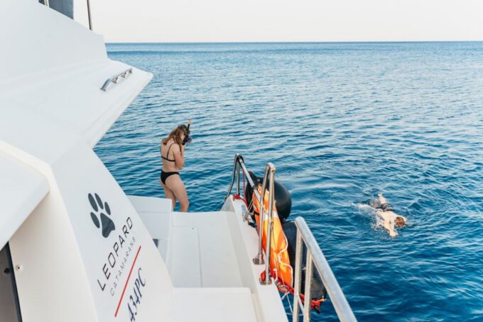Rhodes: Sunset Catamaran Cruise With Dinner Buffet & Drinks - Onboard Equipment and Facilities