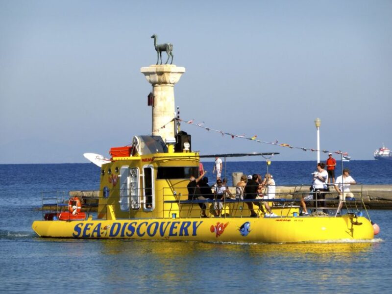 Rhodes Town: Yellow Submarine Cruise With Underwater Views - Key Points