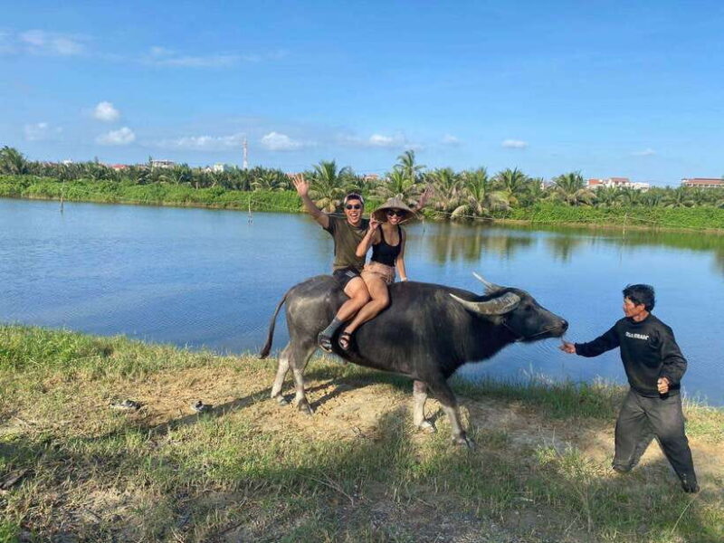 Riding Buffalo and Basket Boat Hoi An Private Bike Tour - Experiencing Rural Activities