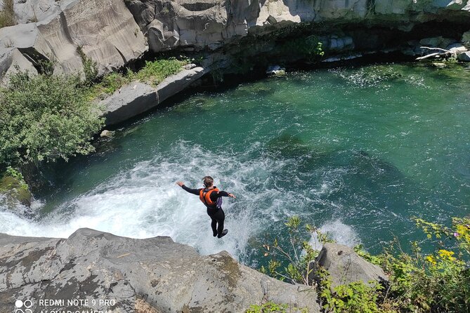River Jumping Alcantara Gurne - Safety Measures