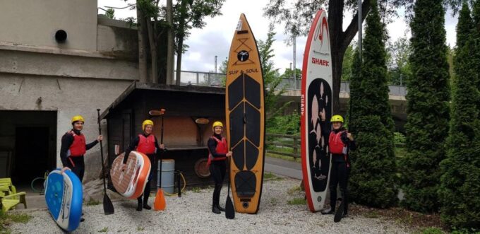 River Stand up Paddling Course 14 Km St. Michael - Leoben - Safety Equipment