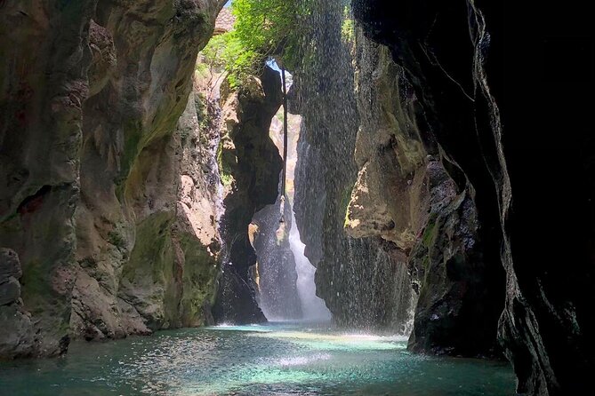River Trekking at Kourtaliotis Gorge Waterfalls - Meeting and End Points