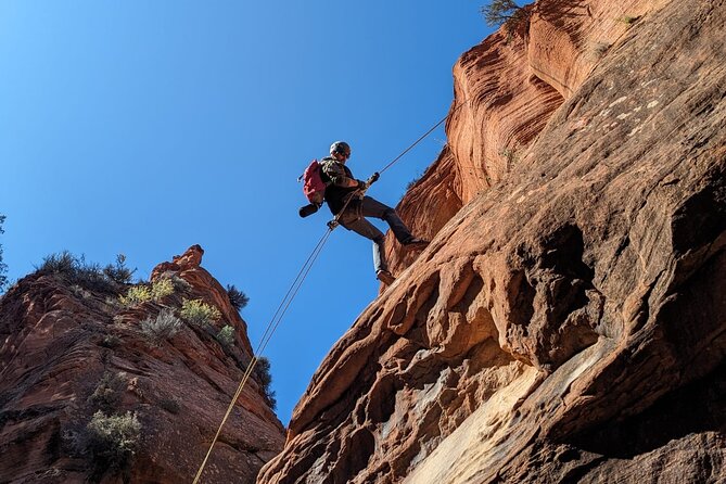 Rock and Roll Rappelling in Rock Canyon - Meeting and End Points