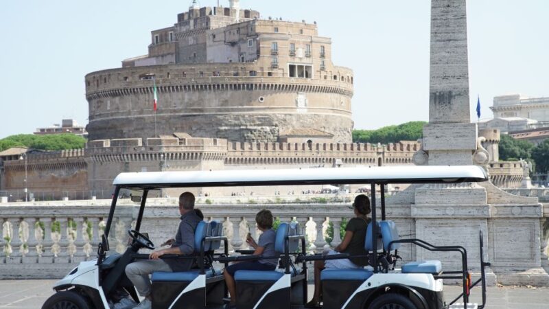 Roman Evening Golf Cart Tour + Pizza & Gelato | Max 6 People - Accessibility and Group Size