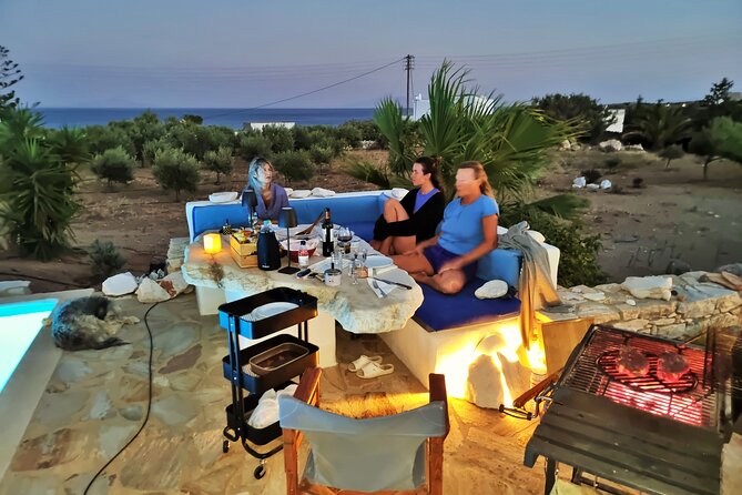 Romantic Barbecue at Private Sea View Villa on Paros - Preparing the Barbecue Feast