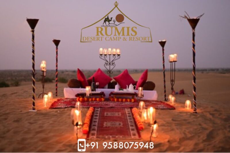 Romantic Night In Desert With Candle Light Dinner - Gourmet Desert Dining
