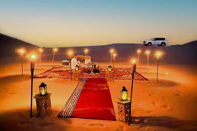 Romantic Private Dune Dinner Abu Dhabi - Savoring the Culinary Delights