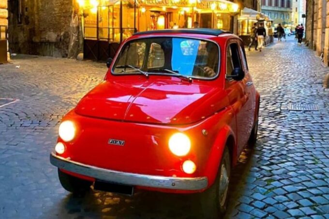 Rome: 2 Hour Evening Tour of Rome Aboard a Vintage Fiat 500 - Private Group Option
