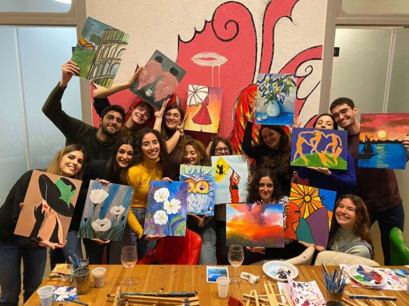 Rome: Afternoon Paint and Sip Experience - Key Points