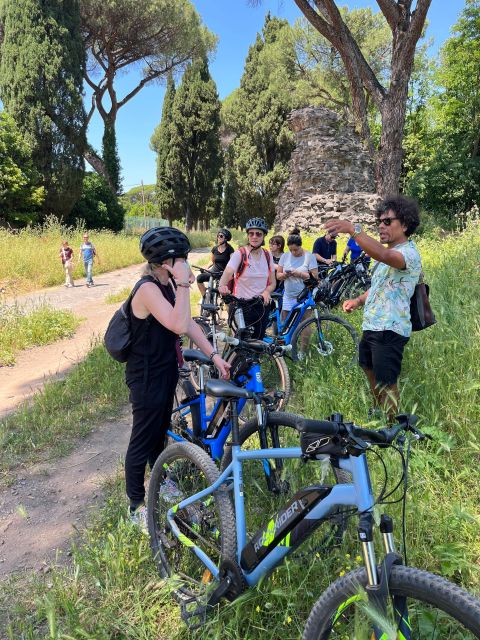 Rome: Appian Way & Catacomb Sunset E-Bike Tour With Aperitif - Scenic Views and Highlights