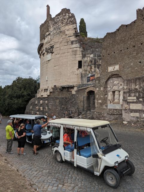 Rome: Appian Way & Catacombs Golf Cart Shared Tour - Tour Features