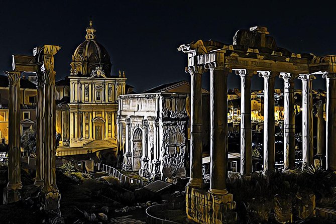 Rome by Night Private Walking Tour - Admire Trajans Column and Capitoline Hill