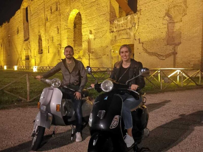 Rome by Night Vespa Tour With Driver/Private Guide - Itinerary Highlights