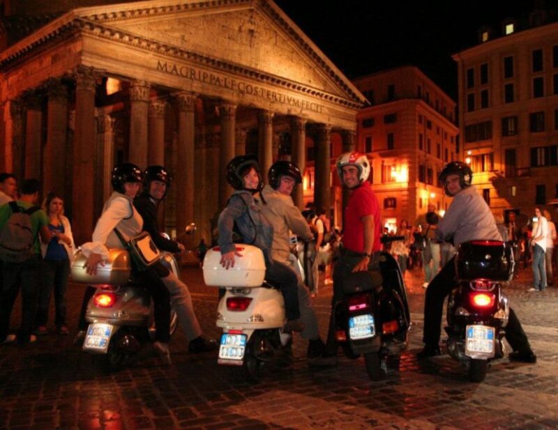 Rome by Night Vespa Tour With Driver/Private Guide - Experience and Features