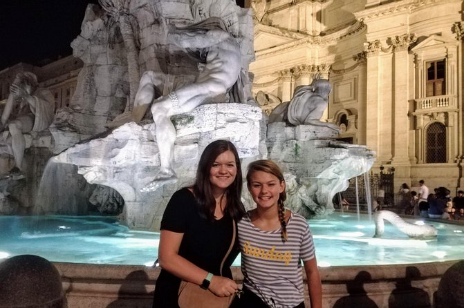 Rome by Night Walking Tour Including Piazza Navona Pantheon and Trevi Fountain - Piazza Navona After Dark