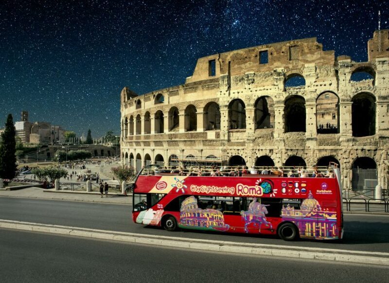 Rome: City Highlights Open-Top Bus Night Tour - Booking Information