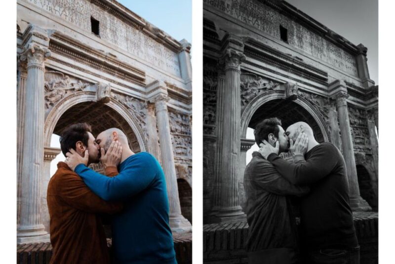 Rome: Couple Photoshoot Experience LGBTQ+ Friendly - Iconic Locations