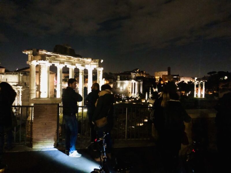 Rome: E-Bike Night Tour With Food and Wine Tasting - Key Points