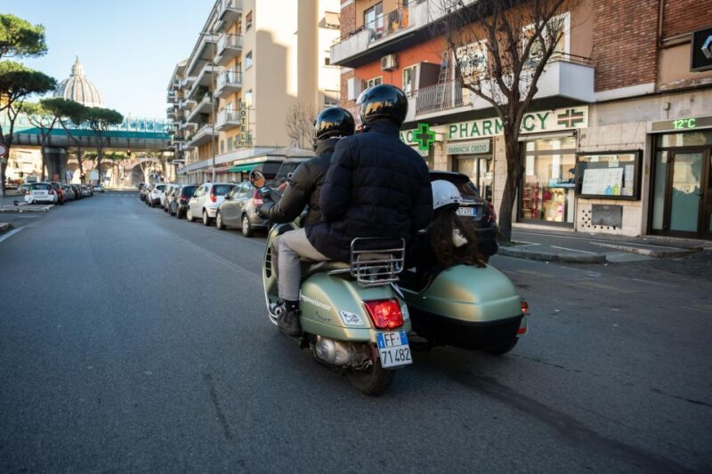 Rome: Evening Vespa Sidecar City Tour - Guided Exploration of Neighborhoods