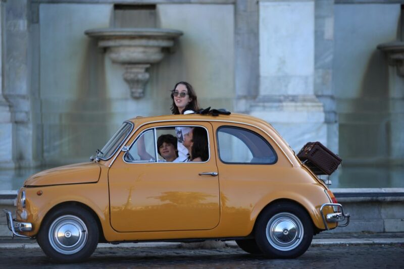 Rome Fiat 500 Vintage City Photo Tour - Itinerary Details
