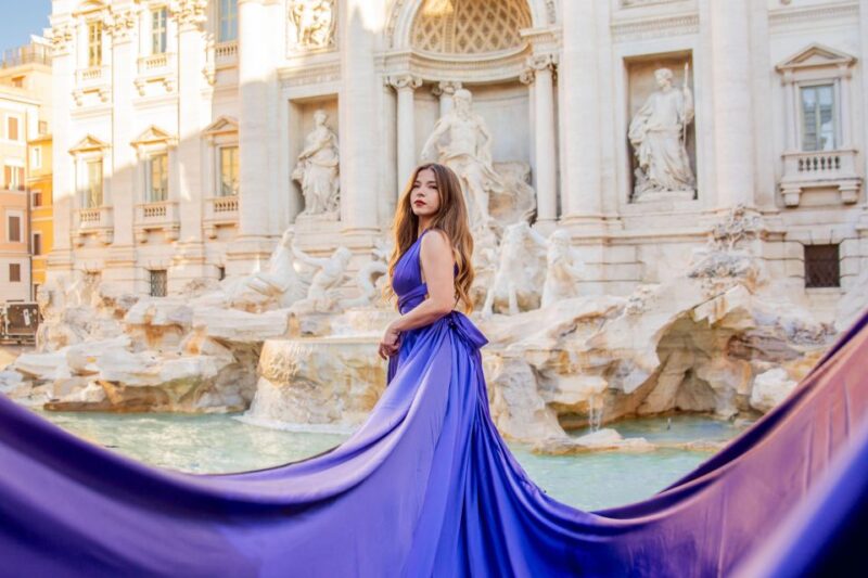 Rome: Flying Dress Photoshoot at Trevi Fountain - Inclusions