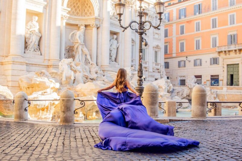Rome: Flying Dress Photoshoot at Trevi Fountain - Customer Feedback
