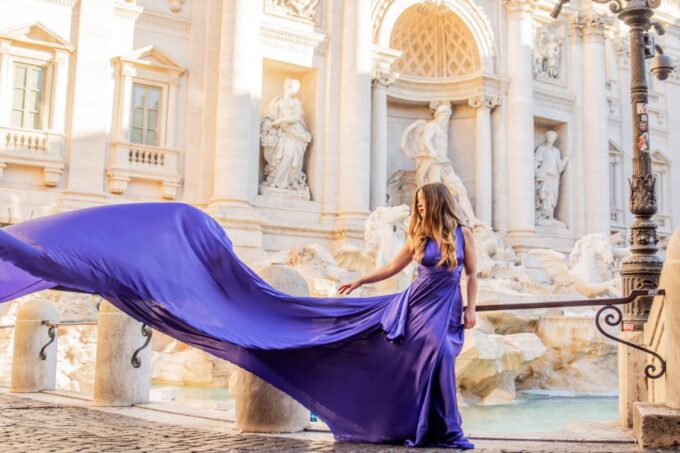 Rome: Flying Dress Photoshoot at Trevi Fountain - Frequently Asked Questions