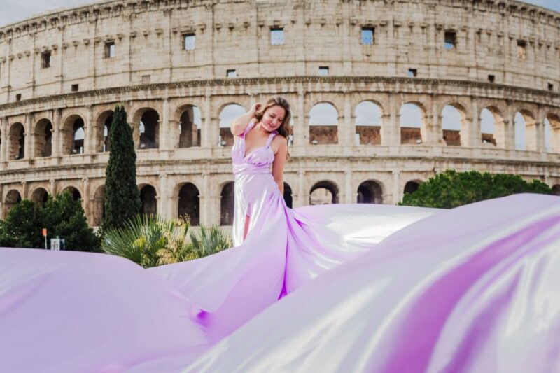 Rome: Flying Dress Professional Photoshoot - Inclusions