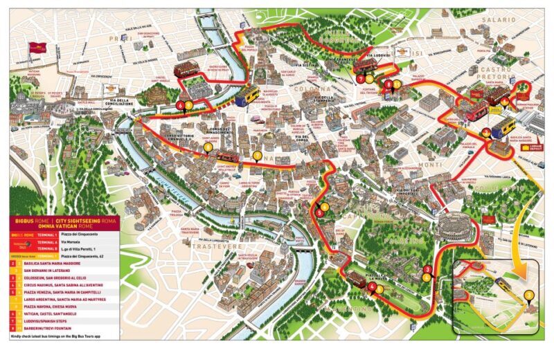 Rome: Hop-On Hop-Off Bus and Optional Cruise Port Transfer - Booking and Cancellation Policy