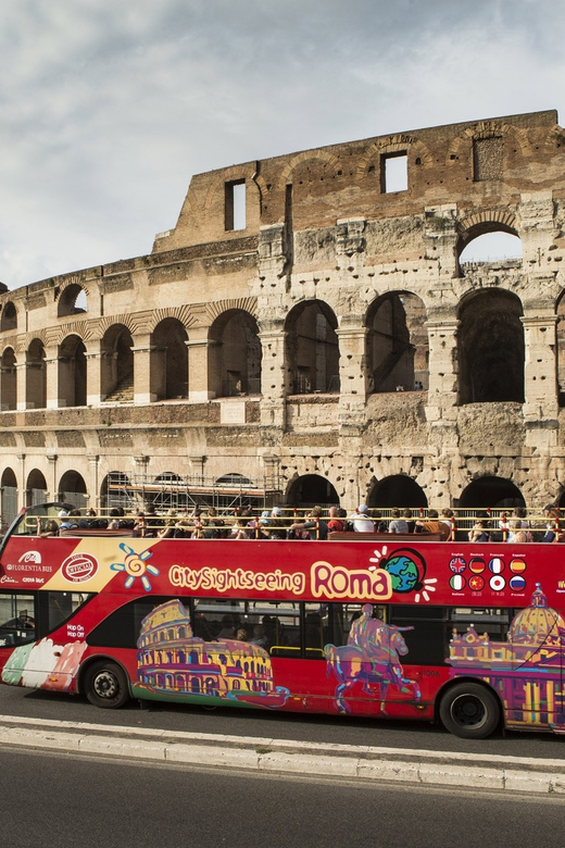 Rome: Hop-on Hop-off Bus Tour and Colosseum Experience - Itinerary and Main Stops