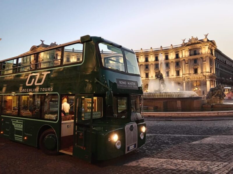 Rome: Nighttime Tour by Open-Top Bus With Tasting Stop - Tour Overview and Pricing