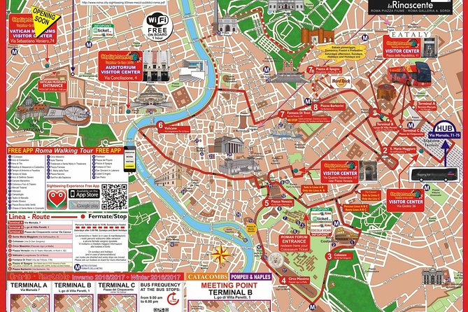ROME : Private Hop on Hop off Bus 1 Day - Key Points