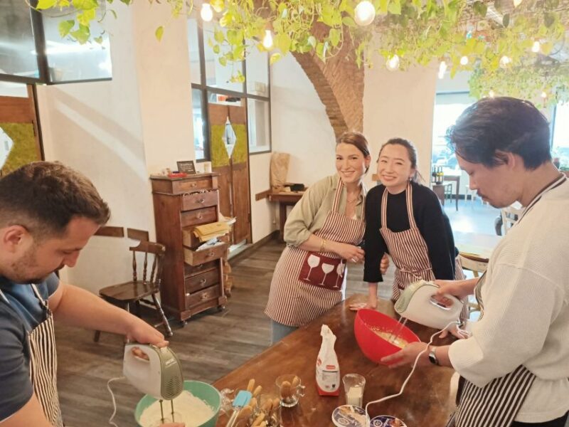 Rome Spanish Steps, Pasta &, Tiramisù Cooking Class W/ Wine - Learning Fettuccine and Tiramisu
