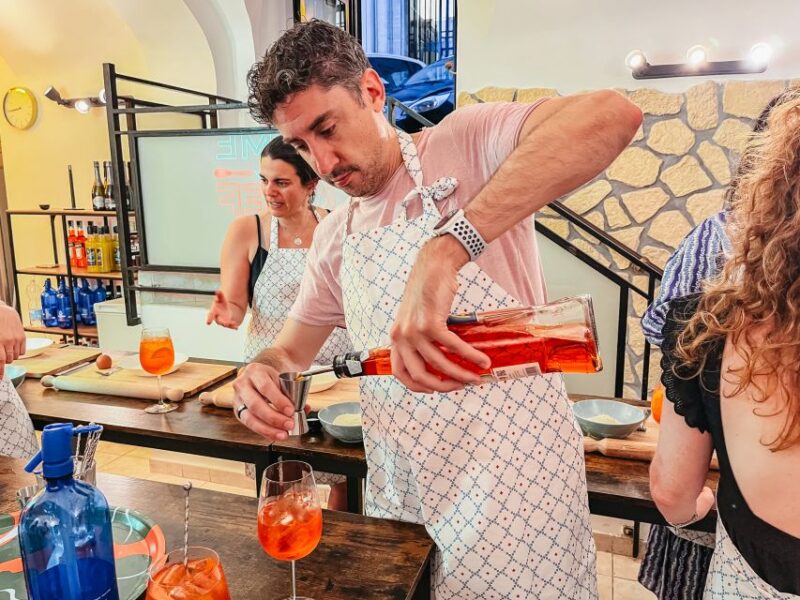 Rome: Traditional Pasta With Cocktails Drunken Cooking Class - Cocktail-Making Activities