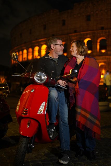 Rome: Vespa Scooter Night Tour With Pro Photographer - Main Stops