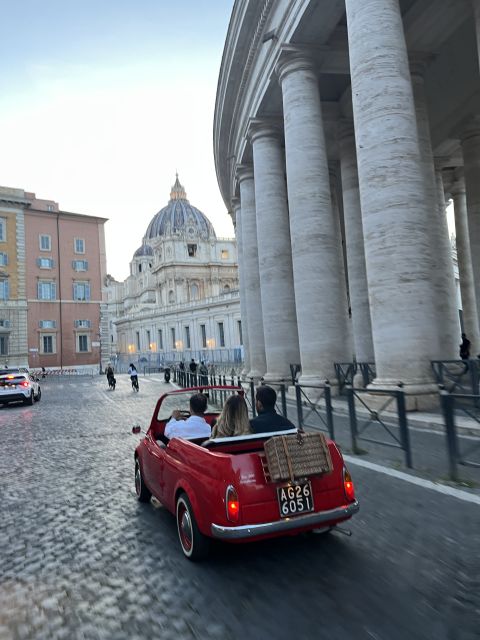 Rome: Vintage Fiat 500 Cabriolet Private City Tour - Key Points