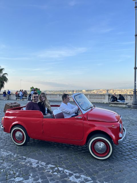 Rome: Vintage Fiat 500 Cabriolet Private City Tour - Transportation and Group Size