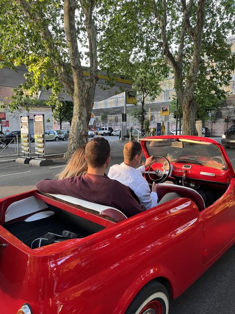 Rome: Vintage Fiat 500 Cabriolet Private City Tour - Language and Meeting Point