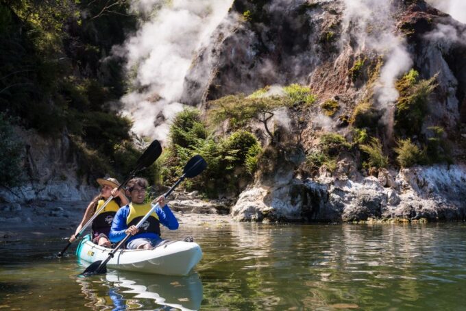 Rotorua: Waimangu Valley Walk and Steaming Cliffs Kayak Tour - Geothermal Wonders